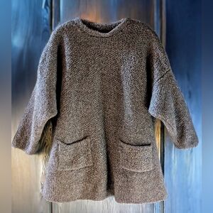 Su.Zen Wool-Silk Blend Sweater One Size fits all Oversized